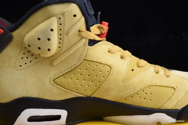 Rep LUCY TRAVIS SCOTT JORDAN X CN1084-300 YELLOW AIR 6 0417